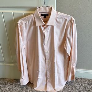 Men's Peach Dress Shirt from Banana Republic
